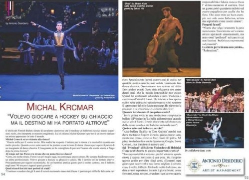 Dance Magazine Star dancer Finnish National ballet Interview