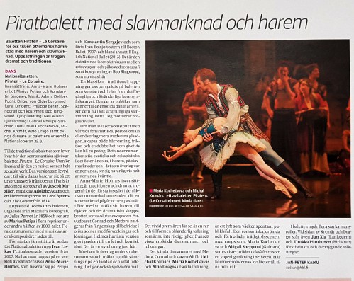 Corsaire Ballet A.Holmes Review Maria Kochetkova Michal Krcmar 
