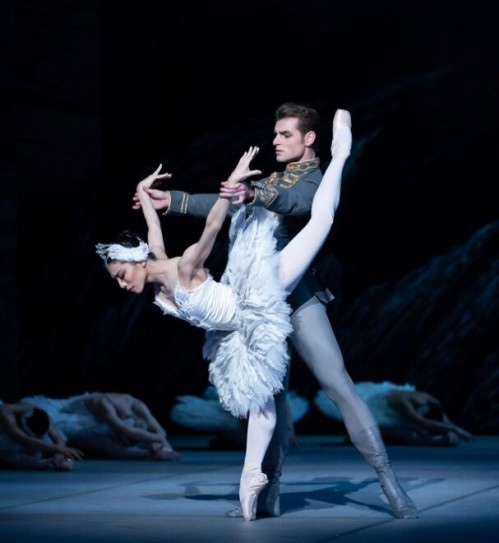 Hanako Matsune and Michal Krcmar in Swan lake by David McAlliste