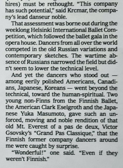 New York Times Finniah Ballet Michal Krcmar